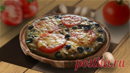 Вкус этой ПП пиццы не отличить от обычной, готовится быстро на сковороде. Выпечка для диабетика.
