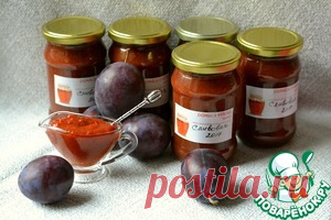 Сладкая сливовая аджика - кулинарный рецепт