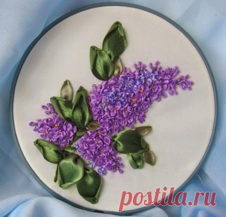 Дивная сирень, вышитая ленами — Рукоделие