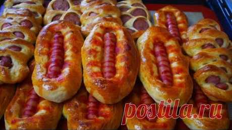 СОСИСКИ в тесте ПО НОВОМУ !!!! ОРИГИНАЛЬНО и ВКУСНО вкусная домашняя выпечка