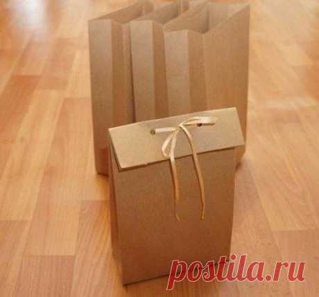 Подарочный пакетик своими руками без выкройки