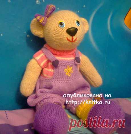 Медведица Эльза связанная спицами – работа Алены из рубрики Вязаные игрушки. Вязание спицами модели и схемы на kNITKA.ru