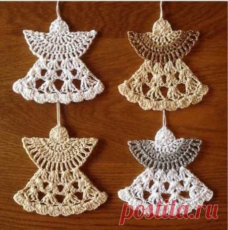 Ангелочки, вязанные крючком