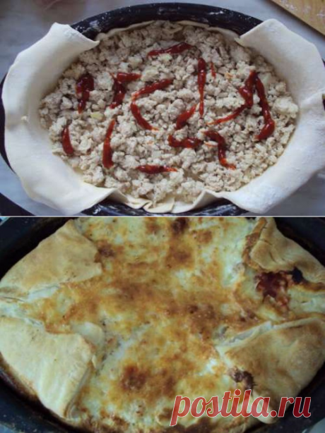 Быстрый мясной пирог