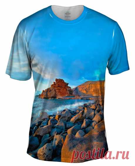 Футболка Yizzam Canary Islands Spain El Golfo Beach ― Интернет магазин Красивые футболки The Mountain.
