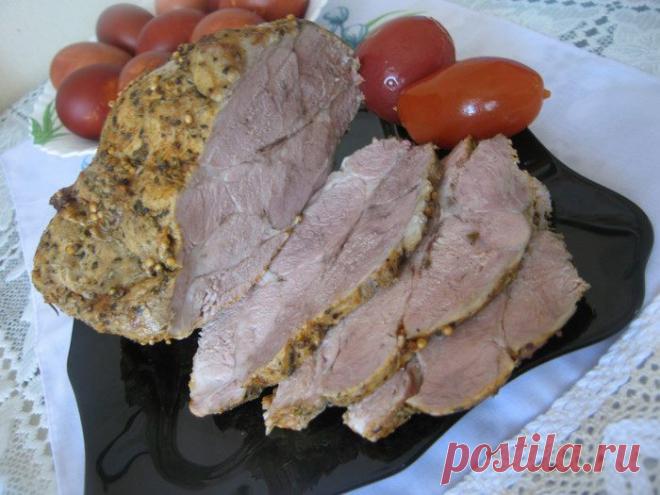 Нежное запечённое мясо | Foodbook.su Нежное, сочное, ароматное, не трудоёмкое в приготовлении. Результат потрясающий! Получается всегда и у всех! Время приготовления указано именно для такого объёма. Таким образом можно приготовить филе