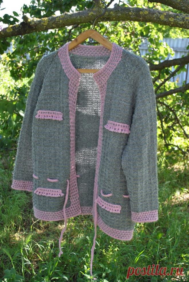 Связала жакет в стиле Шанель без швов. | Hobby-Усадьба 