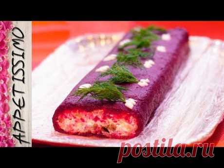 Салат рулет Селедка под шубой / Russian Salad Herring under Fur Coat - YouTube