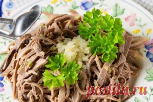 Обалденный салат из свиного языка