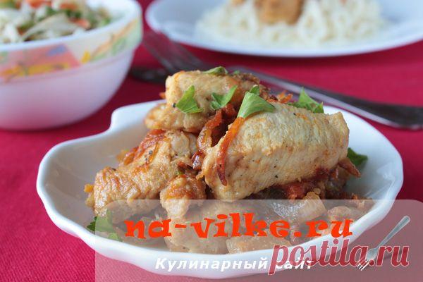 Куриное филе в мультиварке Redmond в горчично-соевом соусе