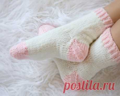 Схемы вязания уютных тапочек спицами - Leelee Knits