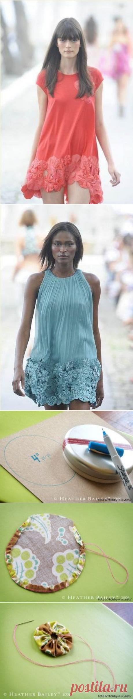 Цветы Йо-Йо. Мастер- класс по изготовлению и идеи использования.