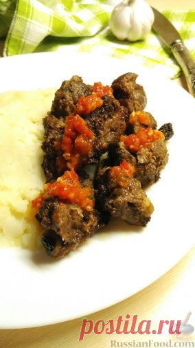 Рецепт: Свиной шашлык в духовке на RussianFood.com
