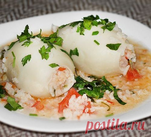 Кальмары, фаршированные рисом - МирТесен