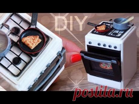 ПЛИТА для КУКОЛ ❤️ Миниатюра #59 DIY Кукольный домик из полимерной глины ❤️ Анна Оськина