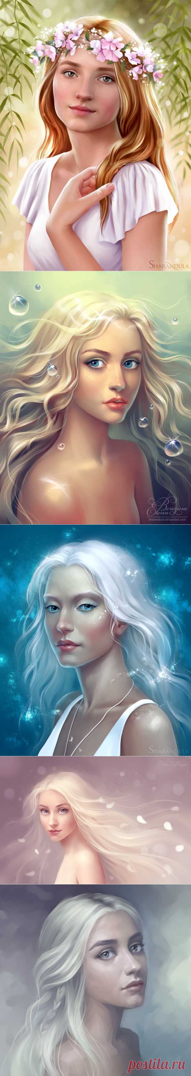 Красивые образы от Елены Березиной.