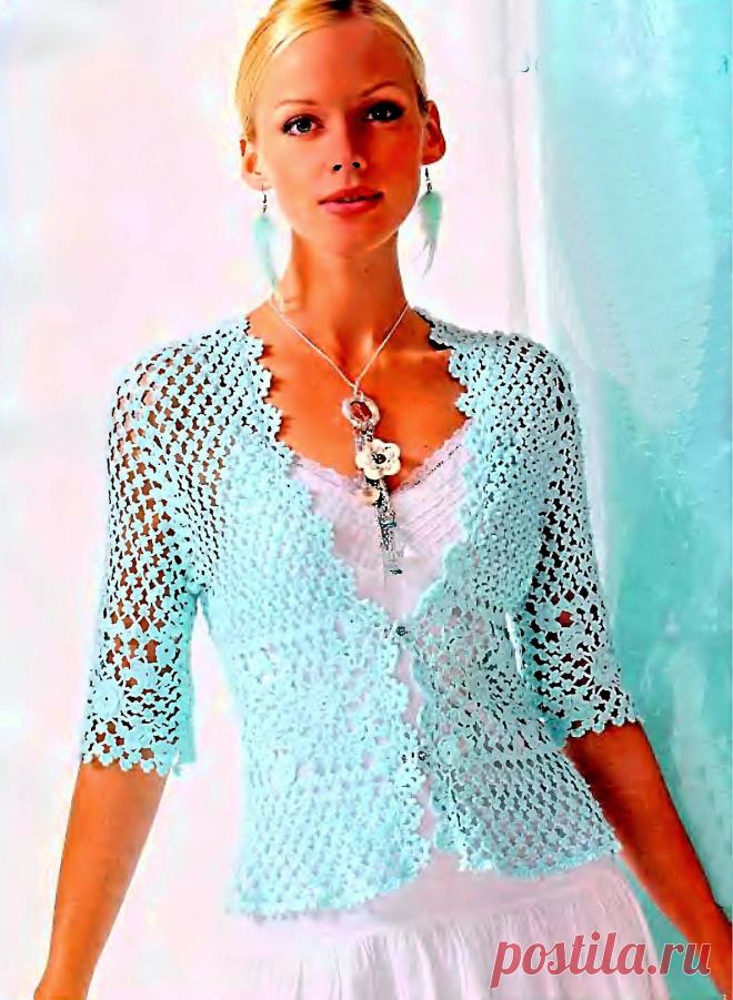 Схемы вязания кофты - Схемы для вязания - Уроки вязания крючком - Вязание крючком, мотивы, схемы для вязания крючком