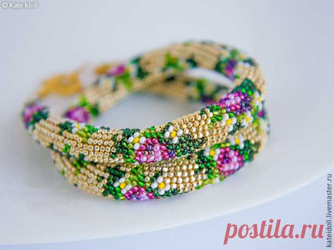Вяжем бисерный жгут крючком — Сделай сам, идеи для творчества - DIY Ideas