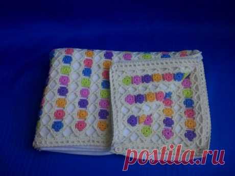 МК детского пледа из остатков пряжи / Вязание крючком / Вязание крючком. Ваши работы