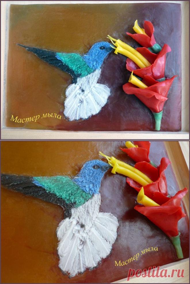 Мыльная картина "Колибри"..