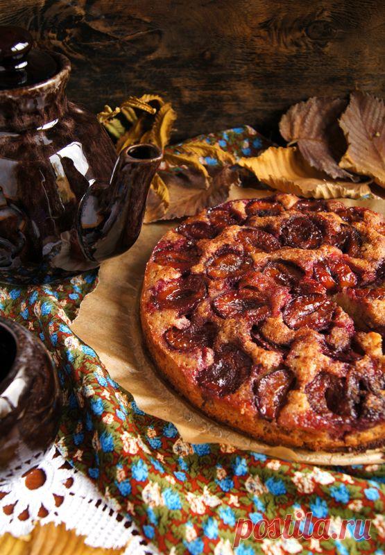 Сливовый пирог по рецепту из газеты "The New York Times" - Заметки на кухонных занавесках