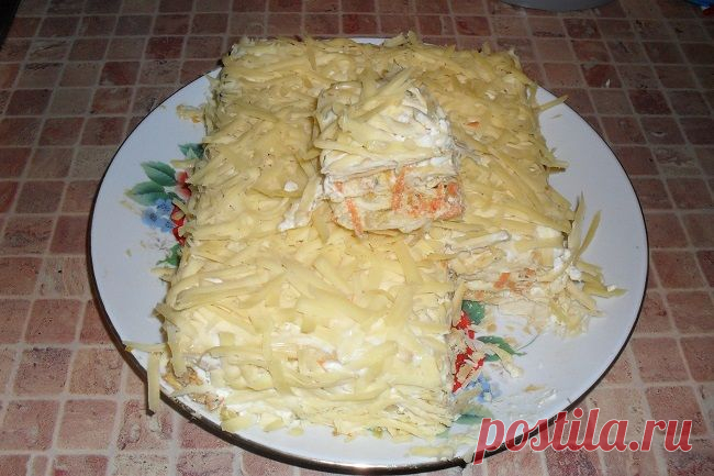 Рыбный торт из коржей Наполеона | Домашний рецепт с фото stomenu.ru