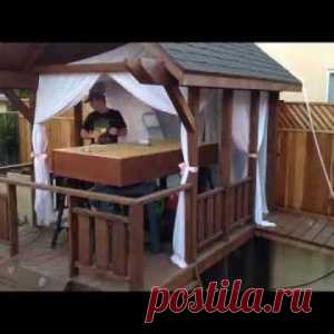 Безработный отец семейства устроил рай во дворе дома