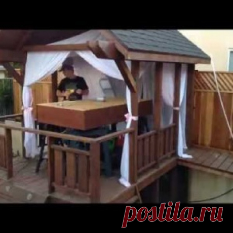Безработный отец семейства устроил рай во дворе дома