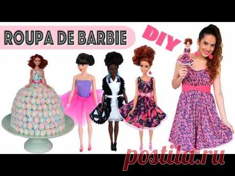 DIY: ROUPINHAS de BARBIE | Especial DIA DAS CRIANÇAS - YouTube