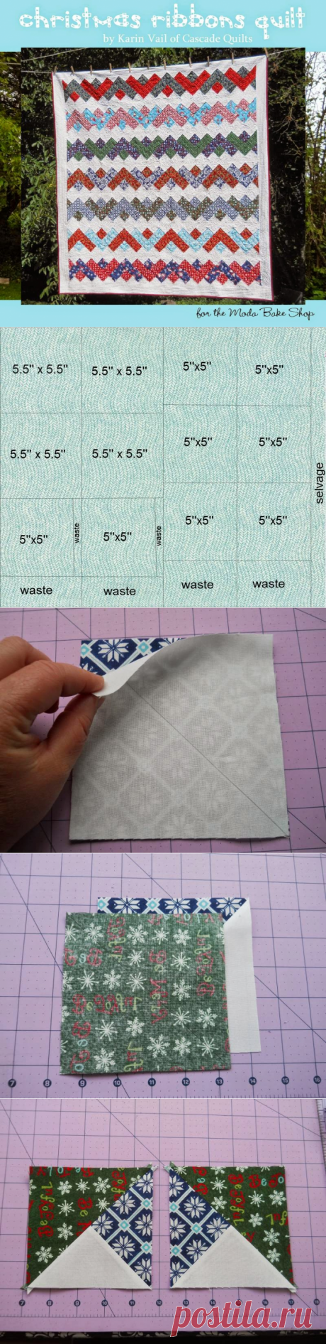 Christmas Ribbons Quilt « Moda Bake Shop
