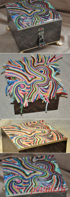 Декорирование шкатулки в стиле китч. Часть 2 - Ярмарка Мастеров - ручная работа, handmade