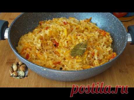 Как пожарить КАПУСТУ ВКУСНО! Не надо воды!