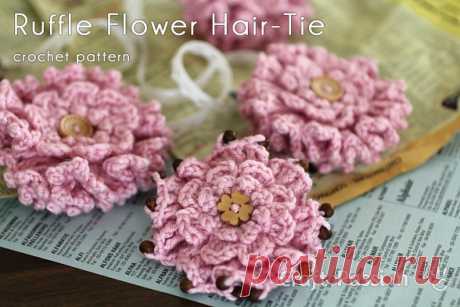 Layered Ruffle Flower - Free Crochet Pattern | Craft Passion 