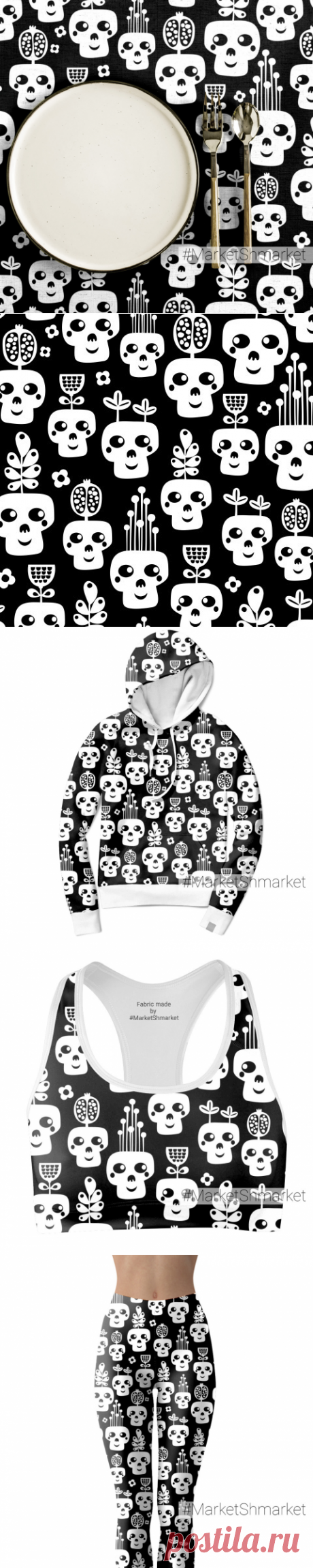 Ткань Цветочные горшки - закажи на #MarketShmarket.com любая ткань с любым принтом