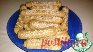 Сырные трубочки с кунжутом - кулинарный рецепт