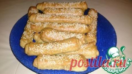 Сырные трубочки с кунжутом - кулинарный рецепт