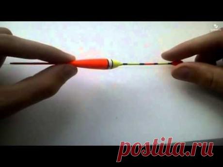 Как закрепить поплавок на леске