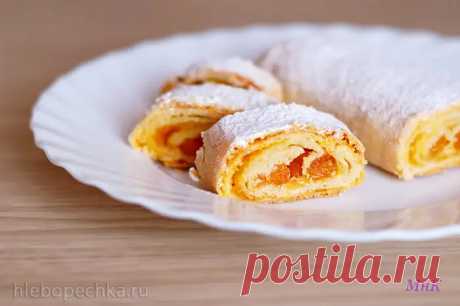 Рулет с курагой и джемом - Хлебопечка.ру