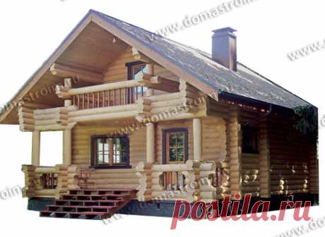 Проект БН17 - Проекты срубов бани - Домастроим