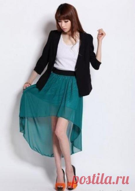 Как сшить юбку из шифона: выкройка летней юбки со шлейфом