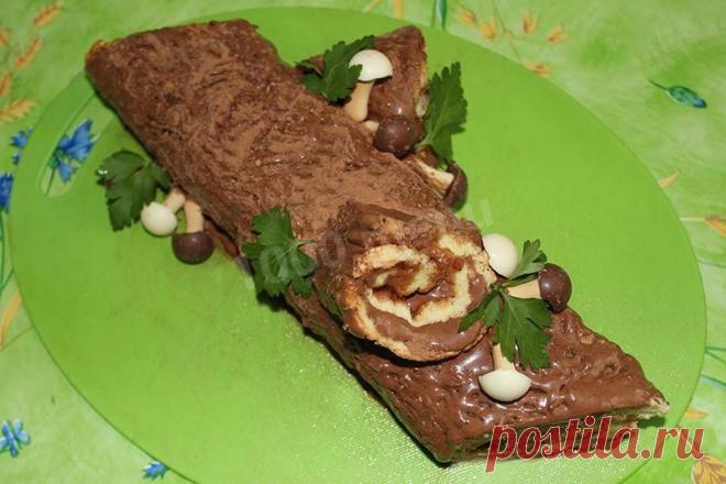 Торт Рождественское полено рецепт с фото пошагово - 1000.menu