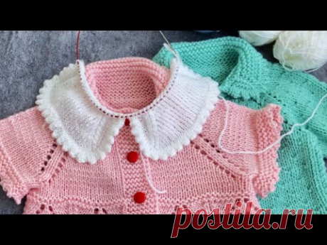 😻Вяжу шикарное детское платье. Анонс и 1-я Часть мастер-класса по детскому платью спицами!