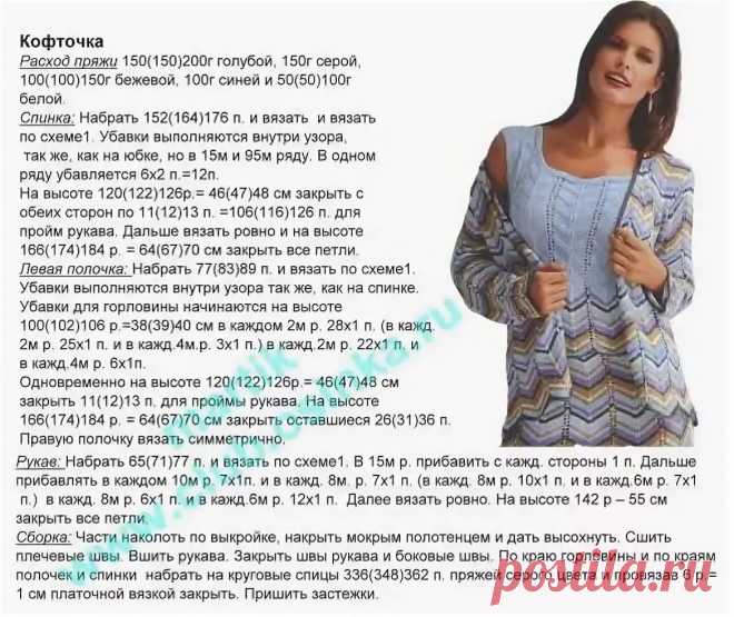 кофточка узором волны спицами схема с описанием: 11 тыс изображений найдено в Яндекс.Картинках
