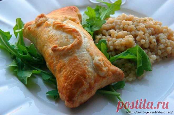 Пирожки с курицей и сливочным сыром