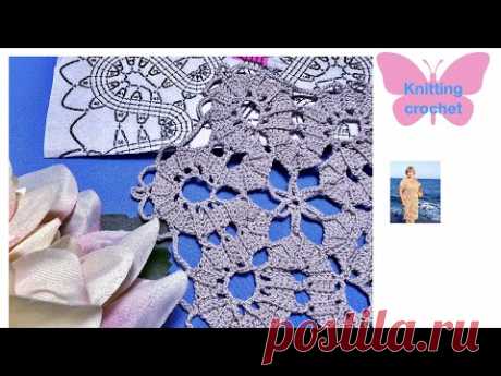 Как вязать брюггские кружева крючком.#вязаниекрючком #knittingcrochet