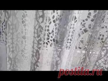 Вешаем тюль - штору без сверления стен и без гардины.