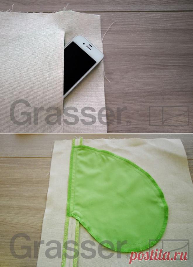 Шитье. Обработка кармана в шве с припусками вразутюжку