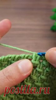 📌 Еще один красивый тунисский узор крючком 🧶В ваши копилки  ☝️ #вязание