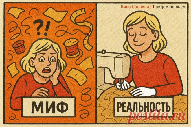 Свободно-ходовая стёжка: мифы и реальность | Нина Соснина | Пойдём пошьём | Дзен