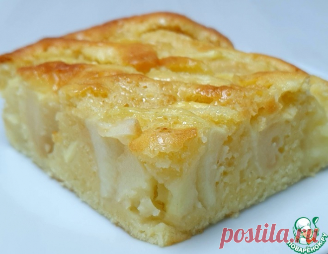 Яблочный пирог с сахарной корочкой – кулинарный рецепт